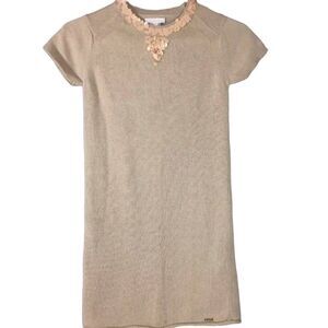 Chloe girls sequin sweater dress short sleeve